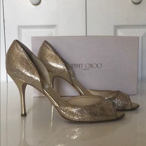 Jimmy Choo gold heels